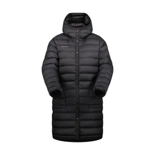 【Mammut 長毛象】Seon IN Cardigan long AF Women 日系長版羽絨連帽開襟外套 女款 黑色 #1013-02920