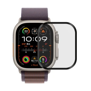 【Metal-Slim】Apple Watch Ultra 2 49mm 3D全膠滿版保護貼