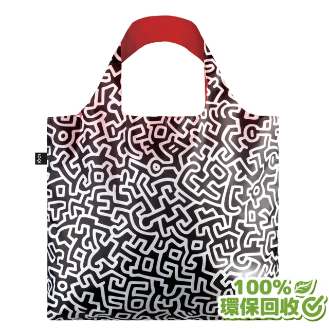 【LOQI】凱斯哈林(購物袋.環保袋.收納.春捲包)