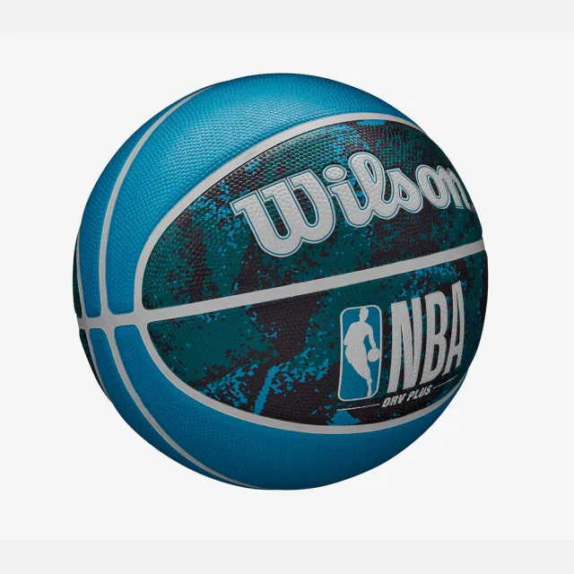【WILSON】NBA DrvPlus Vibe 籃球 7號 遊戲機 像素 藍黑(WZ3012602XB7)