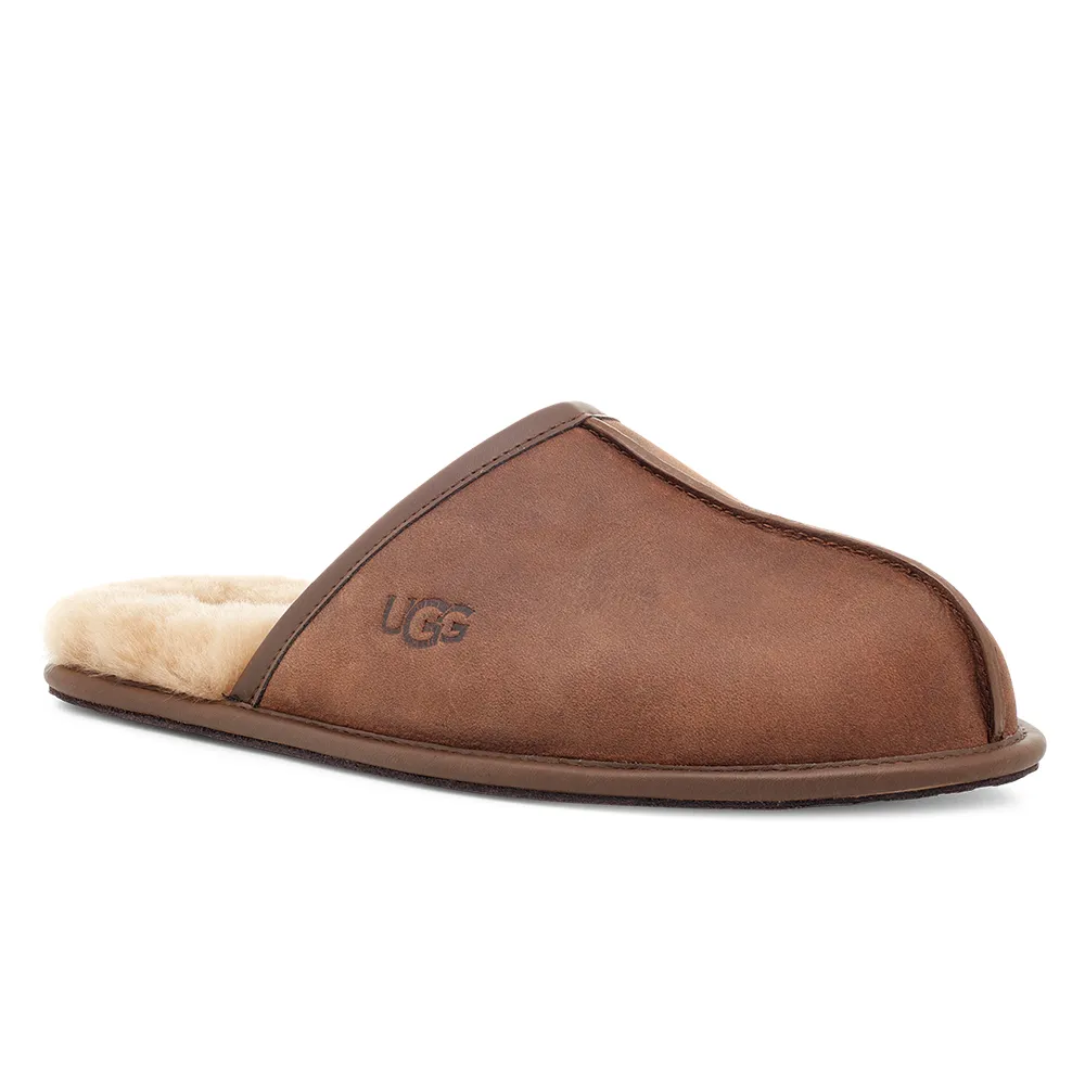 【UGG】男鞋/穆勒鞋/毛毛拖/懶人鞋/Scuff(褐色-UG1108192TAN)