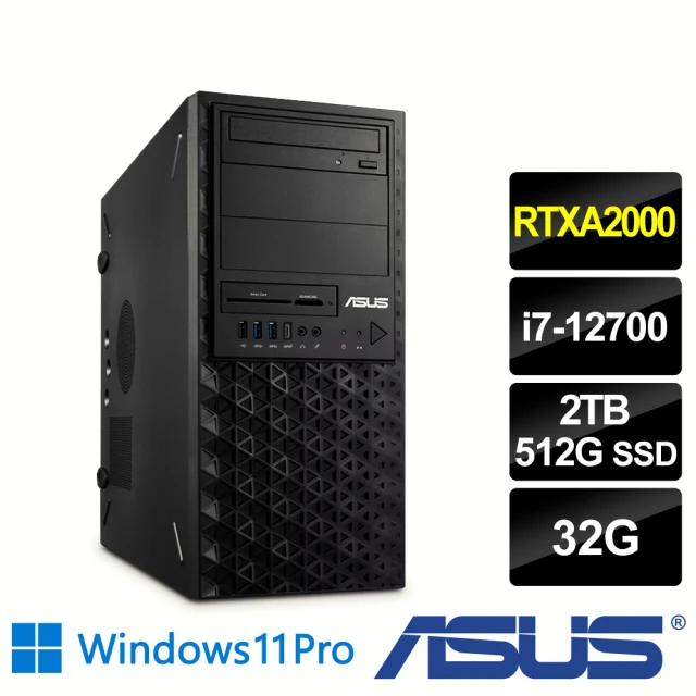 ASUS 華碩ASUS 華碩 i7獨顯RTX工作站(WS760T/i7-12700/32G/512G SSD+2TB HDD/RTXA2000/W11P)