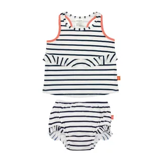 【德國Lassig】嬰幼兒抗UV二件式泳裝-海軍條紋(12個月-36個月)