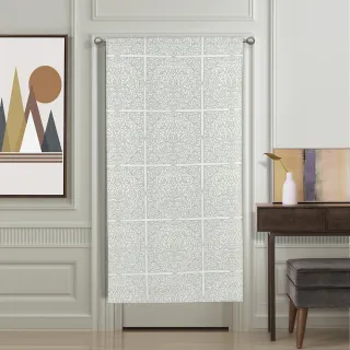 【伊美居】黎娜壓皺緹花半遮光單層風水簾 88x176cm(1片單開式)