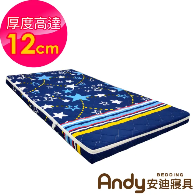 【Andy Bedding 安迪寢具】就是厚胖胖床墊-單人加大3.5尺(床墊 硬式床墊 單人床 折疊床 加厚床墊 台灣製床)