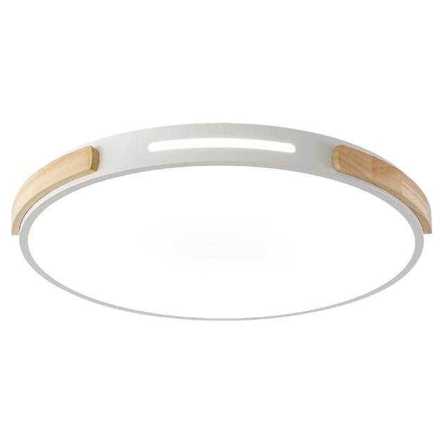 【大巨光】北歐風 LED 48W燈吸頂燈-中(51701 附遙控器 現代簡約 附遙控器 可調明暗)