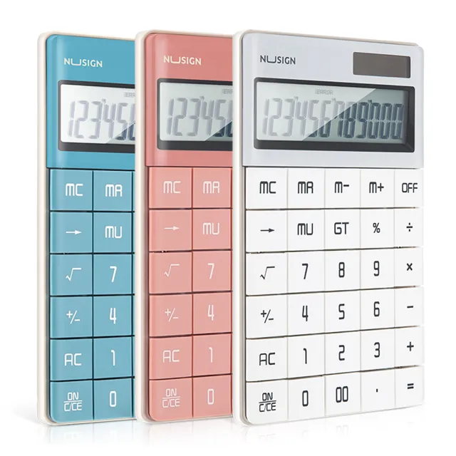 【Deli 得力】NU SIGN時尚計算機/ENS041-3色(12位元 辦公用品)