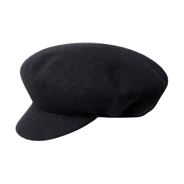 【KANGOL】WOOL BIG 蘋果帽(黑色)