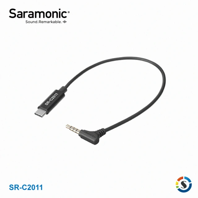 【Saramonic 楓笛】SR-C2011 3.5mm TRRS轉Type-C轉接線(勝興公司貨)
