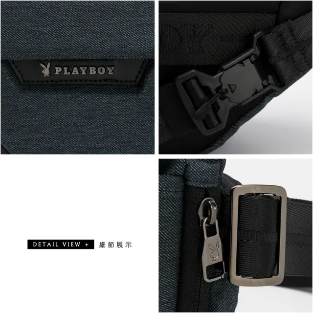 【PLAYBOY】單肩背包 Forward系列(藍色)