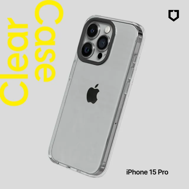 【RHINOSHIELD 犀牛盾】iPhone 15/15 Plus/15 Pro/15 Pro Max Clear透明防摔手機殼(抗黃終生保固)