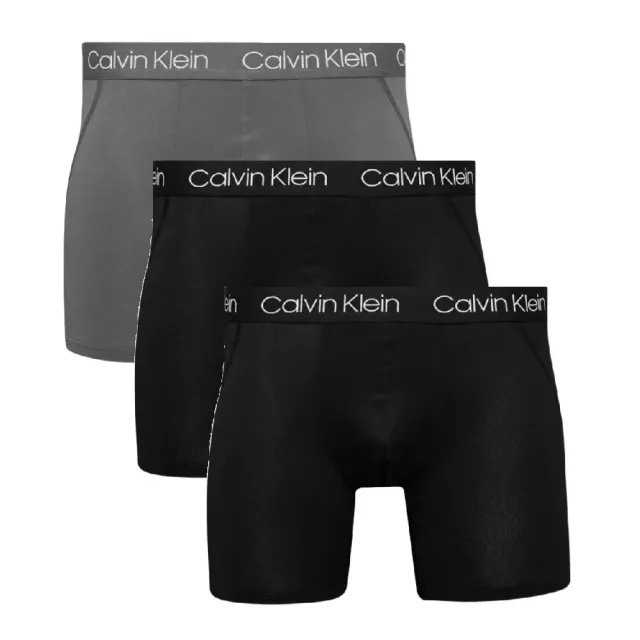 【Calvin Klein 凱文克萊】3件組 男彈性內褲 CK男內褲(彈性內褲 四角褲 合身內褲 貼身 男生內褲 男性內褲)