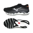 【MIZUNO 美津濃】WAVE SKY 5 男款 一般型 超寬楦 慢跑鞋 黑銀橘(J1GC211168)
