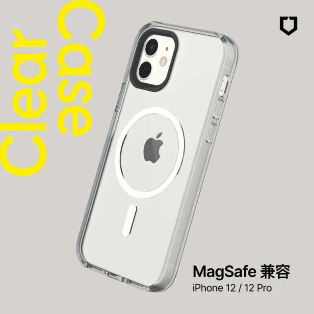 【RHINOSHIELD 犀牛盾】iPhone 12/12 Pro/12 Pro Max Clear MagSafe兼容 磁吸透明防摔手機殼(抗黃終生保固)