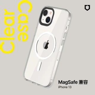 【RHINOSHIELD 犀牛盾】iPhone 13/13 Pro/13 Pro Max Clear MagSafe兼容 磁吸透明防摔手機殼(抗黃終生保固)