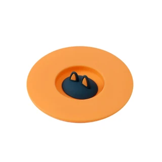 矽膠貓耳朵防漏杯蓋 通用型可放湯匙防塵杯蓋(3入)