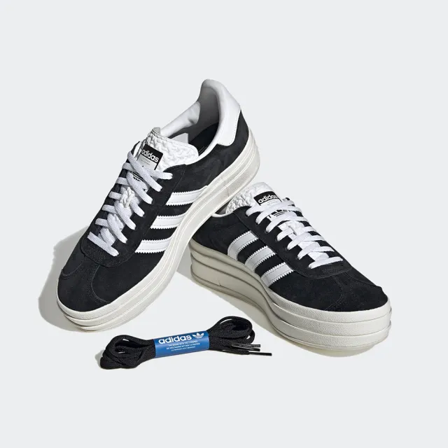 【adidas 愛迪達】GAZELLE BOLD 運動休閒鞋(HQ6912  女 ORIGINALS)