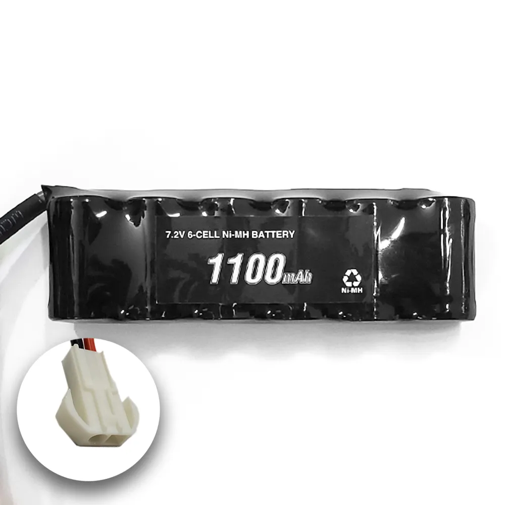 【Thunder Tiger 雷虎】1100mAh 7.2V 6蕊 鎳氫充電電池 小田宮接頭(遙控車 電池)