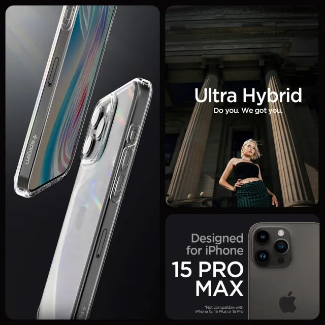 【Spigen】SGP iPhone 15 /Plus/Pro/Pro Max Ultra Hybrid-軍規防摔保護殼