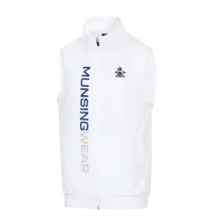 【Munsingwear】企鵝牌 男款白色透氣運動背心 MGQL6508