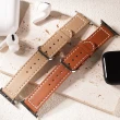 【W.wear】Apple watch-圓尾車線真皮錶帶(Apple Watch-41mm/44mm/45mm/Ultra49錶帶)