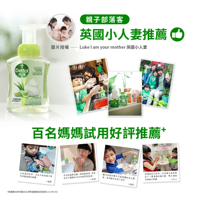 【Dettol 滴露】滋潤蘆薈泡沫潔手液洗手乳(250ml*12入/箱-箱購)