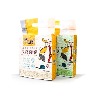 【A-mi 阿咪】天然環保豆腐砂6L(貓砂 豆腐砂 礦砂)