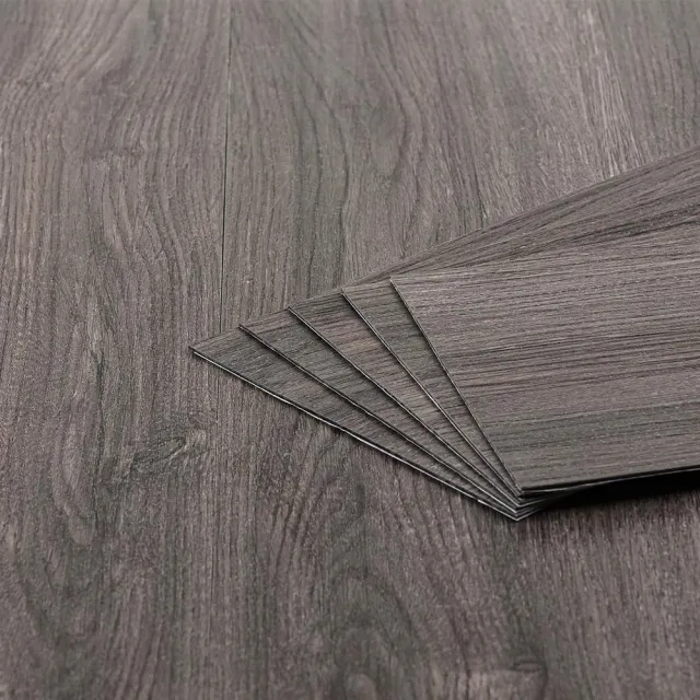 【樂嫚妮】台灣製 DIY自黏式仿木紋 木地板 質感木紋地板貼 PVC塑膠地板 防滑耐磨 自由裁切 480片/20坪