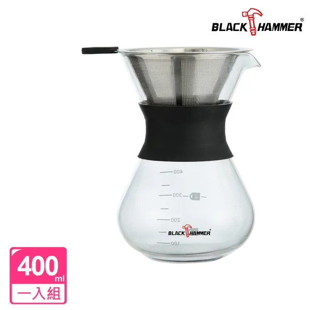 【BLACK HAMMER】超值2入 手沖壺1000ml+咖啡壺400ml