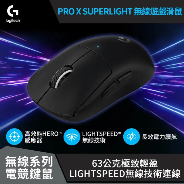 Logitech G】G PRO X SUPERLIGHT 無線輕量化滑鼠- momo購物網- 好評