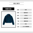 【LEVIS 官方旗艦】女款 TYPE3版型短版寬鬆外套 / 泰迪毛面料 / 藍 熱賣單品 A6470-0000