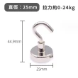 【HM旬木居家】五入組 超強力磁鐵掛鉤(直徑25mm/拉力約24kg)
