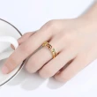 【Aphrodite 愛芙晶鑽】水晶戒指 菱形戒指 排鑽戒指/璀璨水晶菱形鋯石排鑽戒指(2色任選)