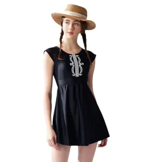 【Summer Love 夏之戀】連身帶裙泳衣(E23712)