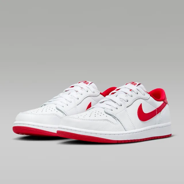 NIKE 耐吉】籃球鞋運動鞋AIR JORDAN 1 RETRO LOW OG 男鞋白紅