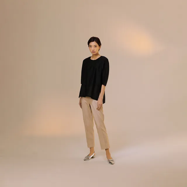 【giordano ladies】23FW_仿牛仔布車線錐形褲(02423525)