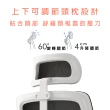 【坐得正】全新福利品 白框黑網+頭枕 辦公椅 電腦椅 人體工學椅 升降椅 電競椅 旋轉椅(OA255WHP)