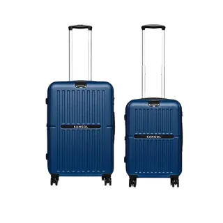 【KANGOL】英國袋鼠文青風防爆拉鏈20+24吋兩件組行李箱 - 共3色