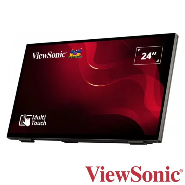 【ViewSonic 優派】TD2465 24型 VA 60Hz 無邊框電容式觸控螢幕(內建喇叭/PCAP電容式10點觸控/7ms)