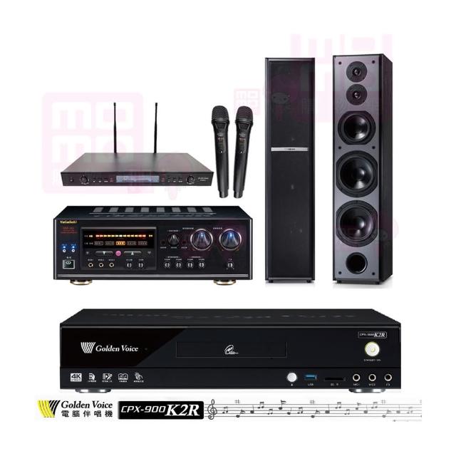 【金嗓】CPX-900 K2R+DSP-A1II+SR-889PRO+TDF M6(4TB點歌機+擴大機+無線麥克風+喇叭)