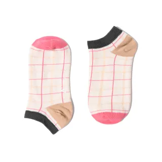 【WARX】方塊餅乾薄款船型童襪-草莓卡卡滋-粉膚(除臭襪/防蚊襪)
