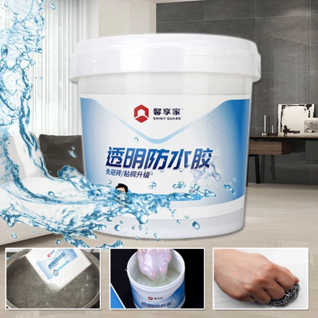 TENGYUE 強效透明防漏防水修補膠-1L(透明防水膠 牆壁修補)