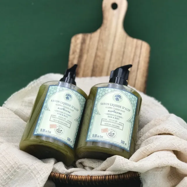 【PURESENCE 樸香氛】法國馬賽皂之家護膚月桂油液體阿勒坡皂(500ml)