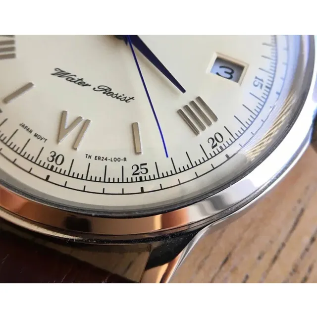 【ORIENT 東方錶】DATE Ⅱ 復古紳士日期機械錶-咖啡x銀框/40.5mm(FAC00009N)
