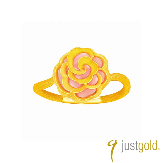 【Just Gold 鎮金店】山茶小曲 黃金戒指