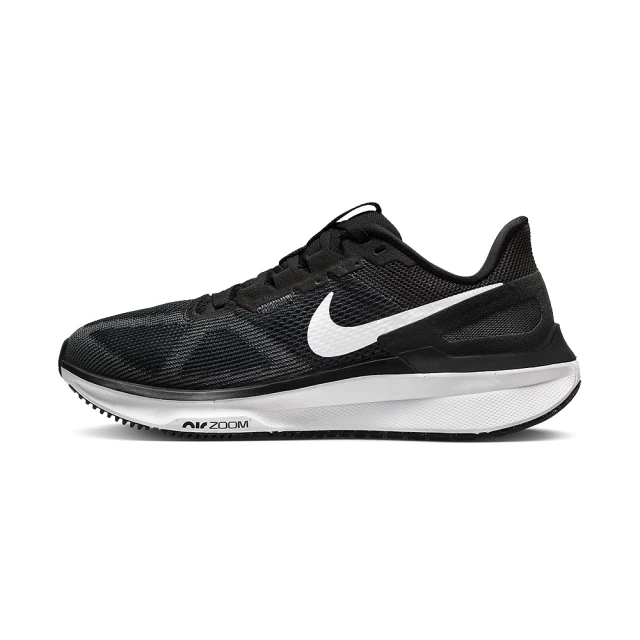 NIKE 耐吉NIKE 耐吉 Air Zoom Structure 25 女鞋 黑白色 訓練 網布 緩震 運動 慢跑鞋 DJ7884-001