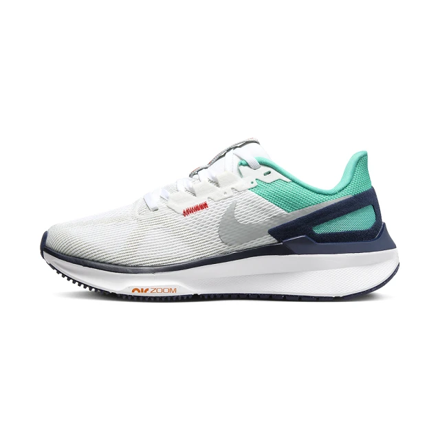 NIKE 耐吉 Air Zoom Struture 25 女鞋 白綠藍色 訓練 網布 緩震 運動 休閒 慢跑鞋 DJ7884-102