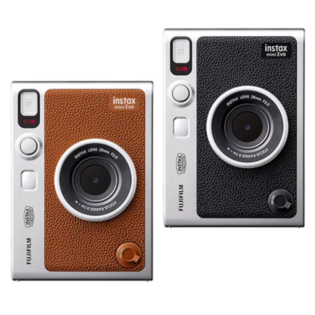 FUJIFILM 富士軟片】富士instax mini Evo 拍立得相機含空白底片40張+原