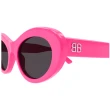 【Balenciaga 巴黎世家】貓眼膠框太陽眼鏡(BB0294SK-004 雙B LOGO)