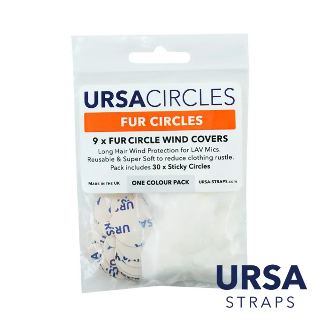 【URSA Strap】U-FC-9 麥克風隱藏系統 MINI麥 隱型短毛貼 白色/棕色(公司貨)